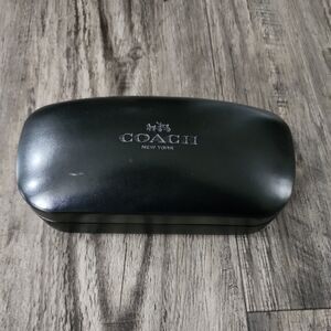 Coach New York Eyeglasses Sunglasses Case Hard Clamshell Black